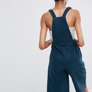Capri wide leg overalls